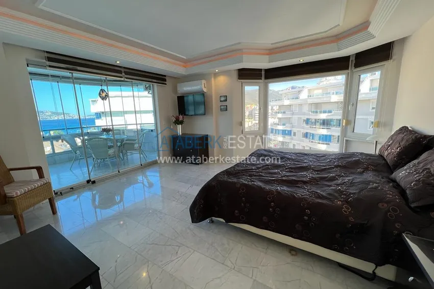 Kupuj  Stylowy panoramiczny penthouse 3+1 z nowoczesnym wnętrzem w Alanya, dzielnica Tosmur 13 
