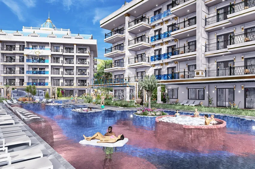 Nowy projekt inwestycyjny luksusowego kompleksu mieszkalnego w rejonie Oba 18 
