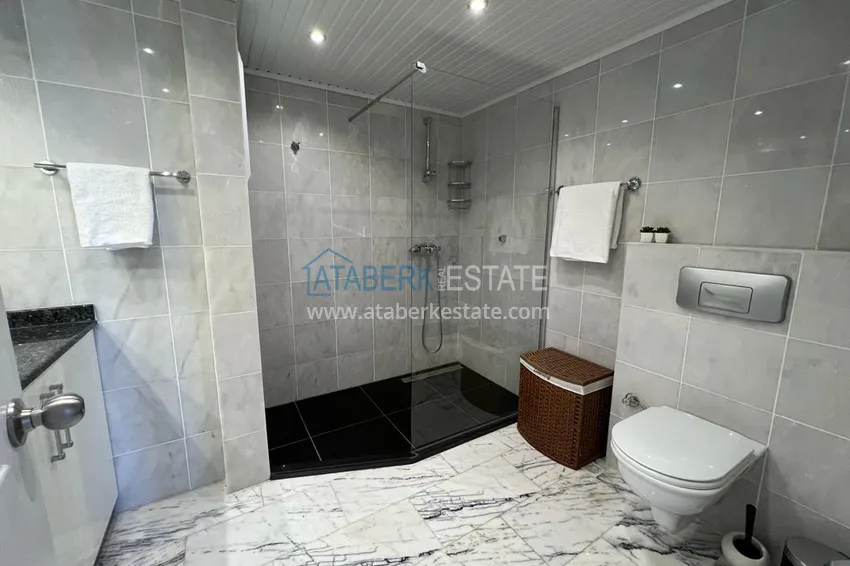 Kupuj  Stylowy panoramiczny penthouse 3+1 z nowoczesnym wnętrzem w Alanya, dzielnica Tosmur 22 