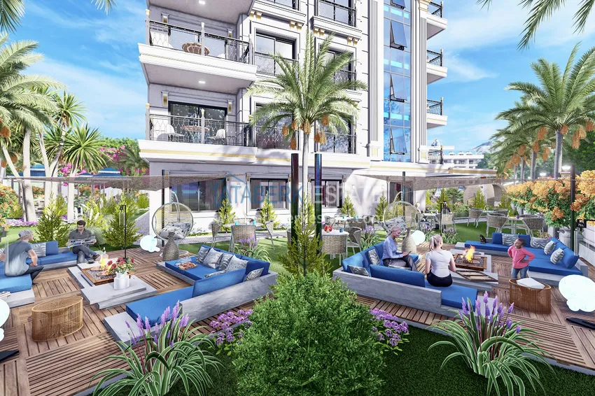 Nowy projekt inwestycyjny luksusowego kompleksu mieszkalnego w rejonie Oba 27 