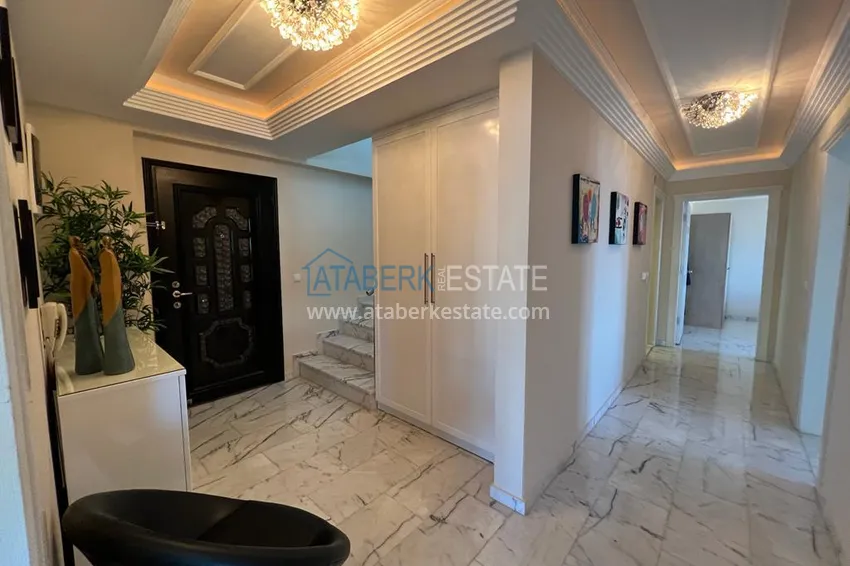 Kupuj  Stylowy panoramiczny penthouse 3+1 z nowoczesnym wnętrzem w Alanya, dzielnica Tosmur 2 