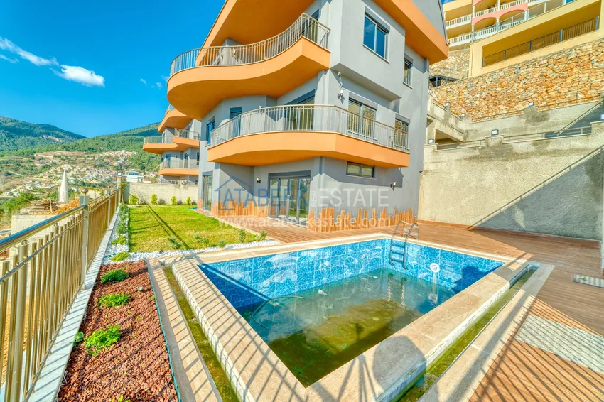 Nieruchomości dla obywatelstwa! Zupełnie nowa czteropiętrowa willa z oszałamiającymi panoramicznymi widokami — Alanya, Bektash  2 