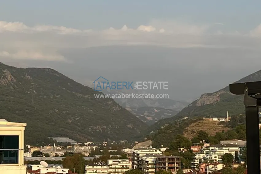 Kupuj  Stylowy panoramiczny penthouse 3+1 z nowoczesnym wnętrzem w Alanya, dzielnica Tosmur 40 