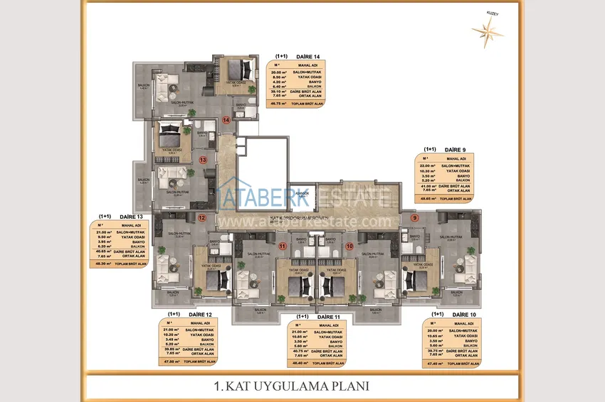 Kupuj taniej Apartamenty w centrum Alanyi - podstawowa nieruchomość od dewelopera  4 