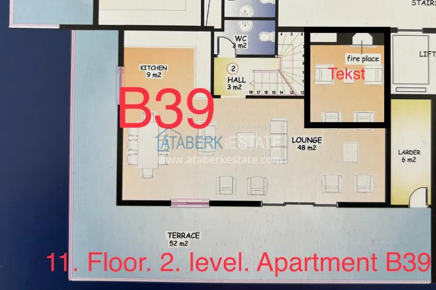 Kupuj taniej Stylowy panoramiczny penthouse 3+1 z nowoczesnym wnętrzem w Alanya, dzielnica Tosmur 2 