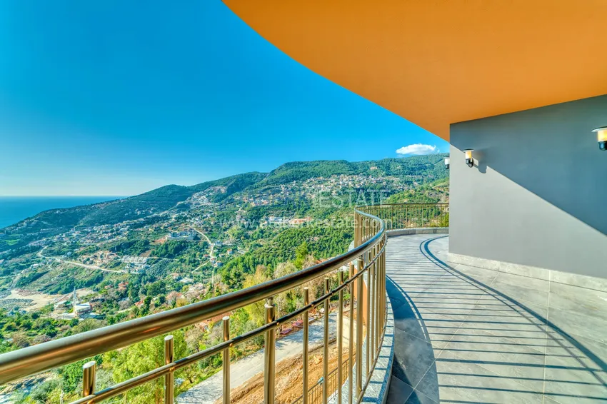 Kupuj  Nieruchomości dla obywatelstwa! Zupełnie nowa czteropiętrowa willa z oszałamiającymi panoramicznymi widokami — Alanya, Bektash  43 