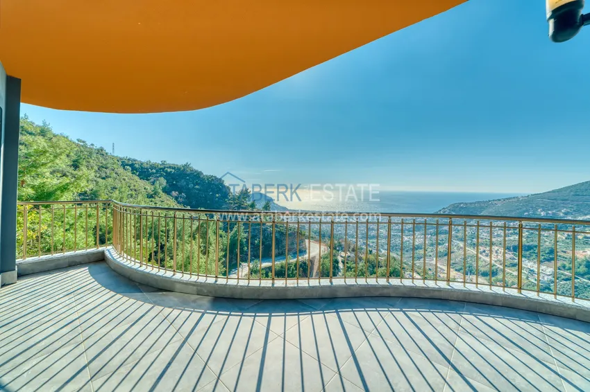 Kupuj  Nieruchomości dla obywatelstwa! Zupełnie nowa czteropiętrowa willa z oszałamiającymi panoramicznymi widokami — Alanya, Bektash  46 