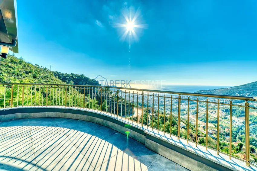 Kupuj  Nieruchomości dla obywatelstwa! Zupełnie nowa czteropiętrowa willa z oszałamiającymi panoramicznymi widokami — Alanya, Bektash  48 