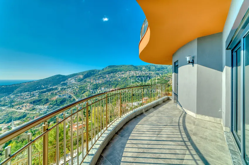 Kupuj  Nieruchomości dla obywatelstwa! Zupełnie nowa czteropiętrowa willa z oszałamiającymi panoramicznymi widokami — Alanya, Bektash  53 