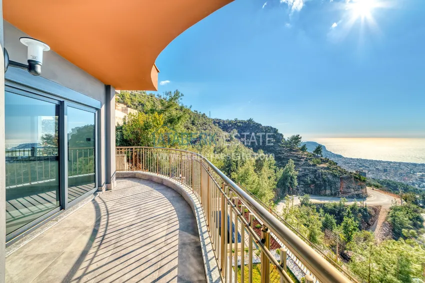 Kupuj  Nieruchomości dla obywatelstwa! Zupełnie nowa czteropiętrowa willa z oszałamiającymi panoramicznymi widokami — Alanya, Bektash  55 