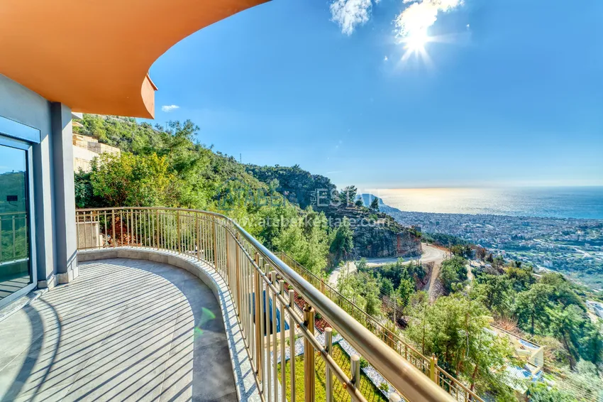 Kupuj  Nieruchomości dla obywatelstwa! Zupełnie nowa czteropiętrowa willa z oszałamiającymi panoramicznymi widokami — Alanya, Bektash  57 