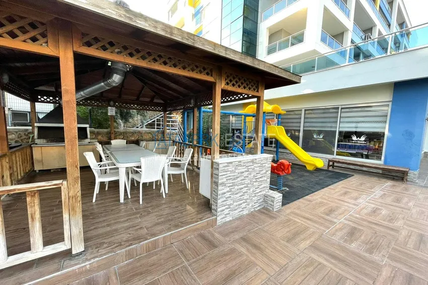 Apartament dwupoziomowy do wynajęcia z widokiem na morze i góry, Kestel — Alanya E31 12 