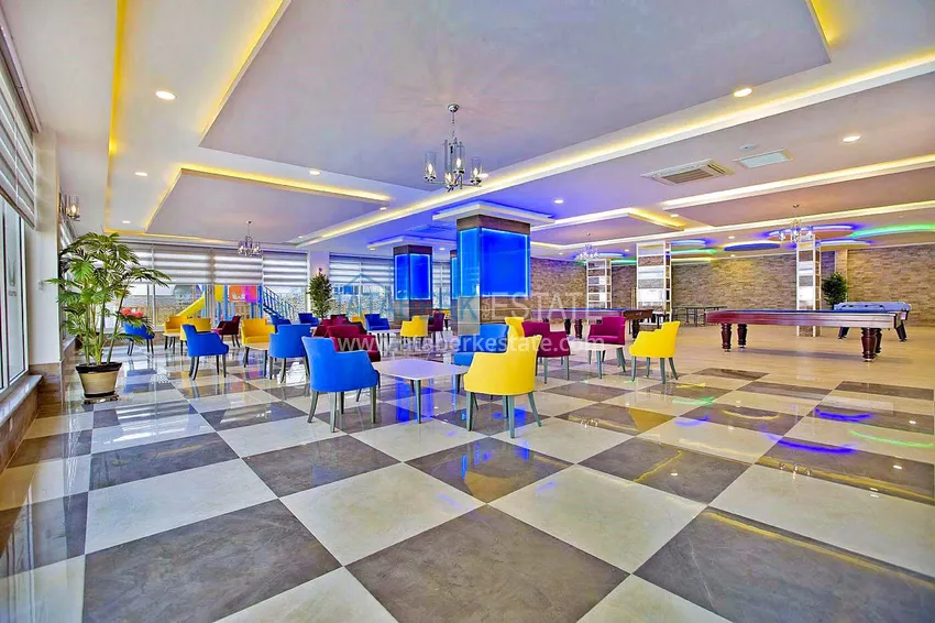 Apartament dwupoziomowy do wynajęcia z widokiem na morze i góry, Kestel — Alanya E31 16 