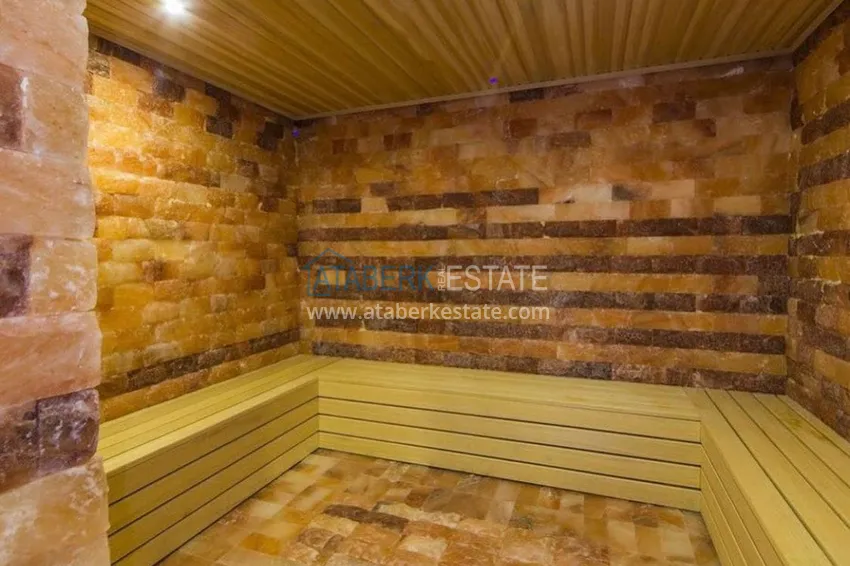 Apartament dwupoziomowy do wynajęcia z widokiem na morze i góry, Kestel — Alanya E31 20 