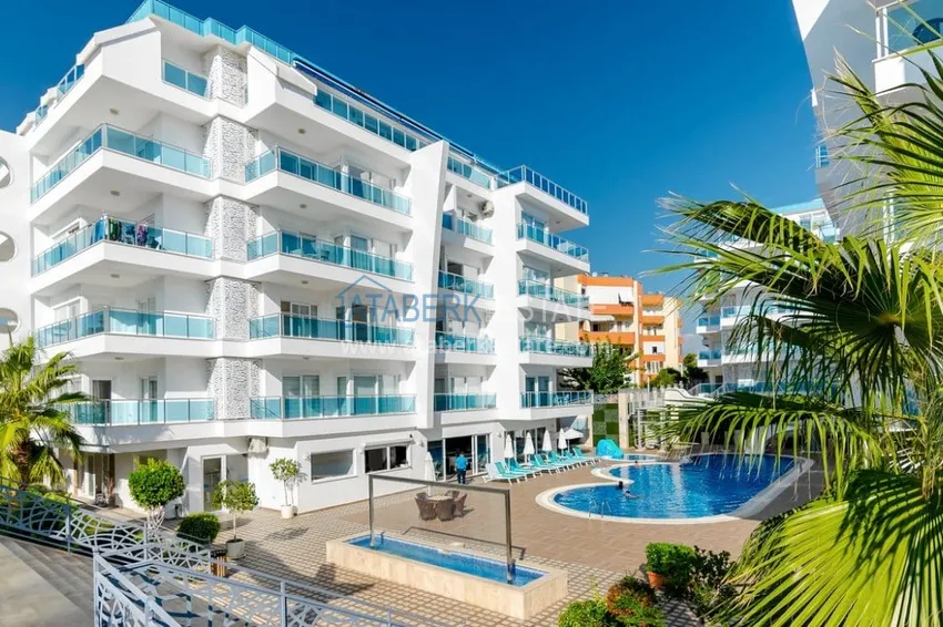 1+1 mieszkanie do wynajęcia z dostępem do ogrodu w kurorcie Alanya - Avsallar 1 