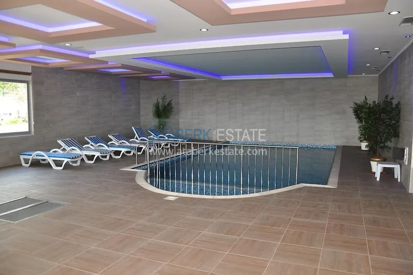 Umeblowany apartament z jedną sypialnią z bonusem od właściciela w kompleksie z prywatną plażą, dzielnica Avsallar — Alanya 22 