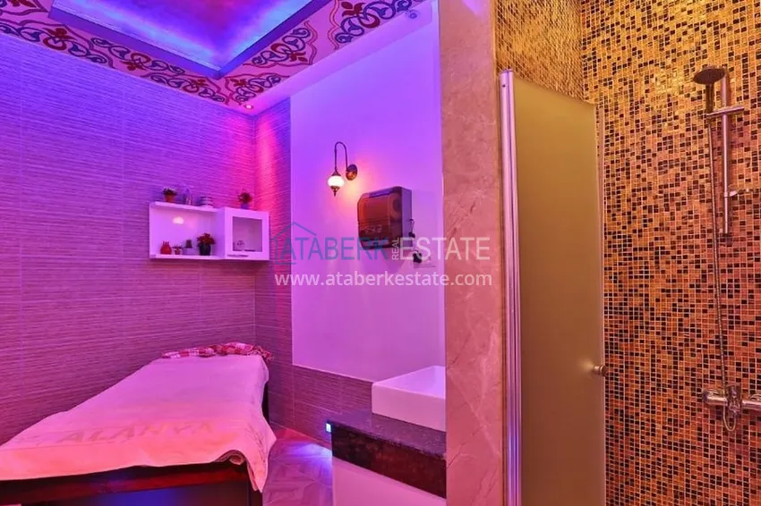 Umeblowany apartament z jedną sypialnią z bonusem od właściciela w kompleksie z prywatną plażą, dzielnica Avsallar — Alanya 26 