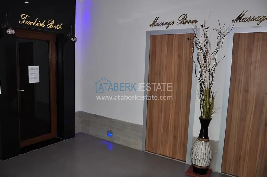 Umeblowany apartament z jedną sypialnią z bonusem od właściciela w kompleksie z prywatną plażą, dzielnica Avsallar — Alanya 27 