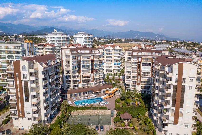 Umeblowany apartament z jedną sypialnią z bonusem od właściciela w kompleksie z prywatną plażą, dzielnica Avsallar — Alanya 28 
