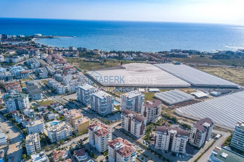 Umeblowany apartament z jedną sypialnią z bonusem od właściciela w kompleksie z prywatną plażą, dzielnica Avsallar — Alanya 30 
