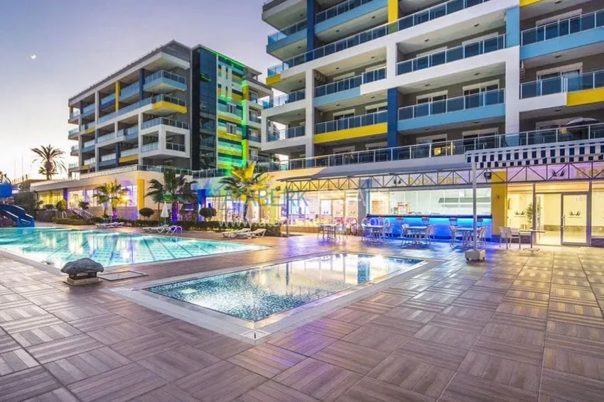 Apartament dwupoziomowy do wynajęcia z widokiem na morze i góry, Kestel — Alanya E31 5 