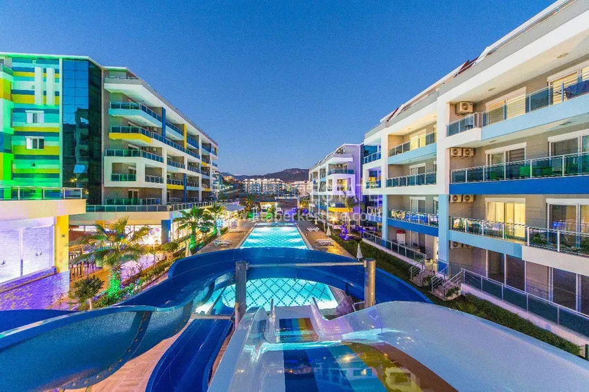 Apartament dwupoziomowy do wynajęcia z widokiem na morze i góry, Kestel — Alanya E31 6 