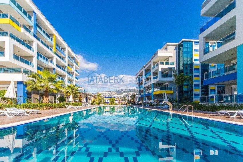Apartament dwupoziomowy do wynajęcia z widokiem na morze i góry, Kestel — Alanya E31 7 