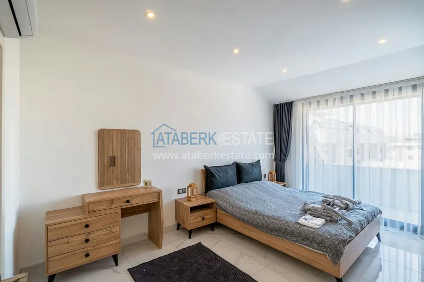Kupuj  Dwupoziomowy penthouse 2+1 z meblami w obszarze otwartym na zezwolenia na pobyt, centrum Alanya 6 