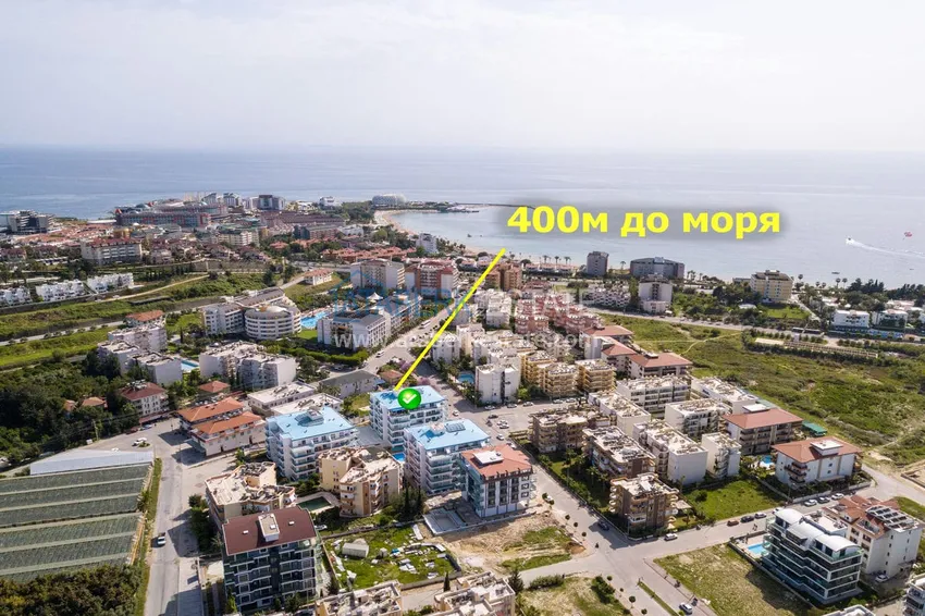 1+1 mieszkanie do wynajęcia z dostępem do ogrodu w kurorcie Alanya - Avsallar 7 