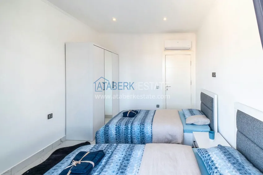 Kupuj  Dwupoziomowy penthouse 2+1 z meblami w obszarze otwartym na zezwolenia na pobyt, centrum Alanya 9 