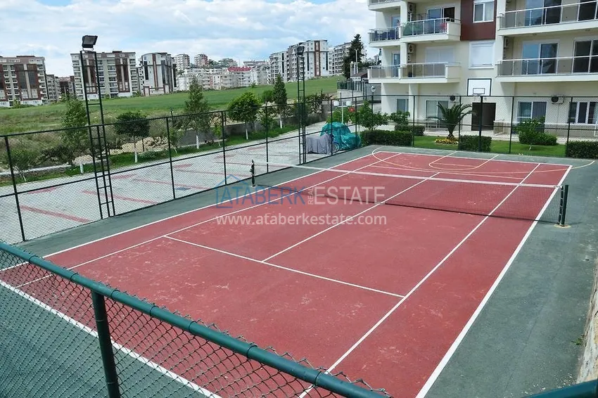 Umeblowany apartament z jedną sypialnią z bonusem od właściciela w kompleksie z prywatną plażą, dzielnica Avsallar — Alanya 11 