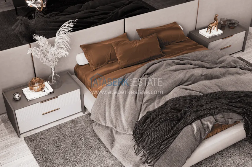 Kupuj  Stylowy projekt na ostatnim etapie budowy w centrum Alanyi, dzielnicy Hasbahce 15 