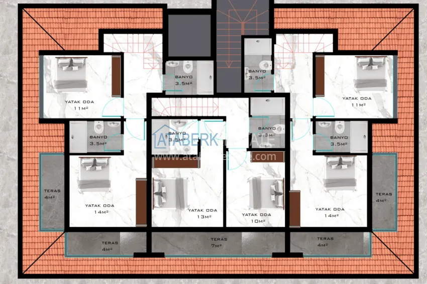 Kupuj taniej Apartamenty od dewelopera w okolicy Kestel przy plaży  2 