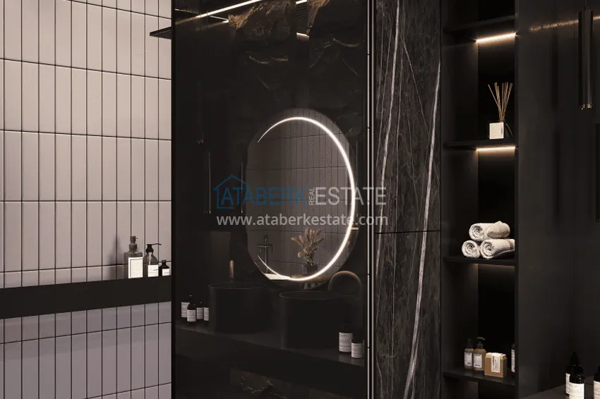 Kupuj  Stylowy projekt na ostatnim etapie budowy w centrum Alanyi, dzielnicy Hasbahce 25 