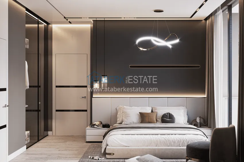 Kupuj  Stylowy projekt na ostatnim etapie budowy w centrum Alanyi, dzielnicy Hasbahce 40 