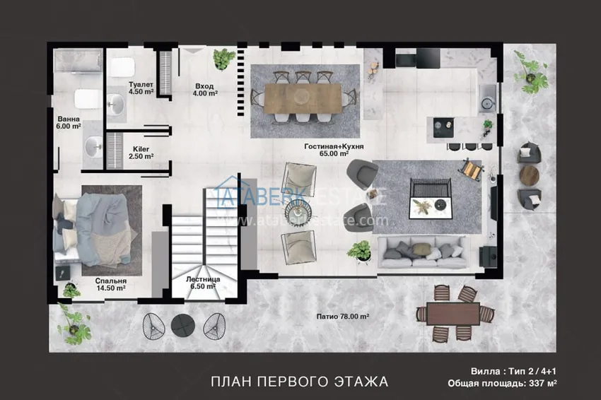 Kupuj taniej Luksusowy projekt rezydencji premium w dzielnicy Alanya Kargicak 8 