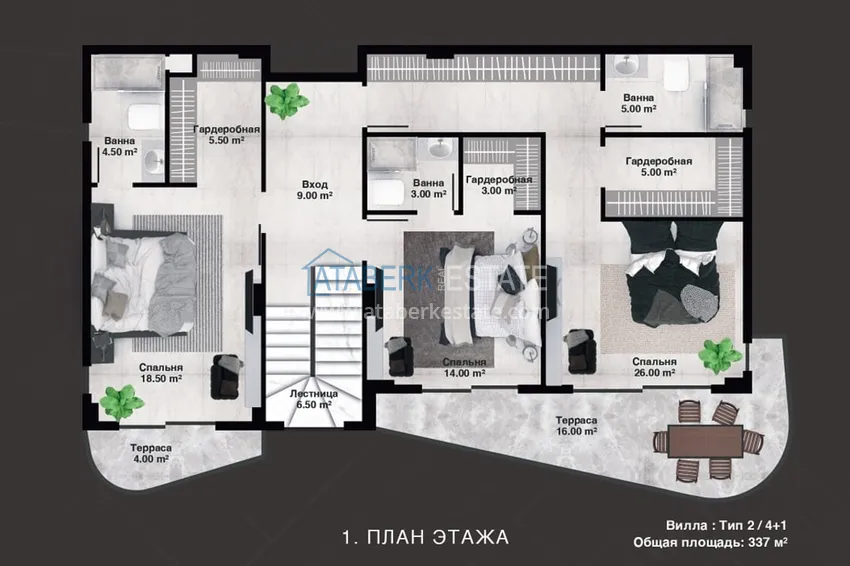 Kupuj taniej Luksusowy projekt rezydencji premium w dzielnicy Alanya Kargicak 7 