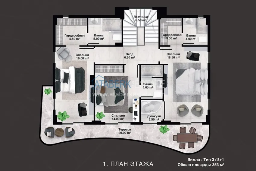Kupuj taniej Luksusowy projekt rezydencji premium w dzielnicy Alanya Kargicak 9 
