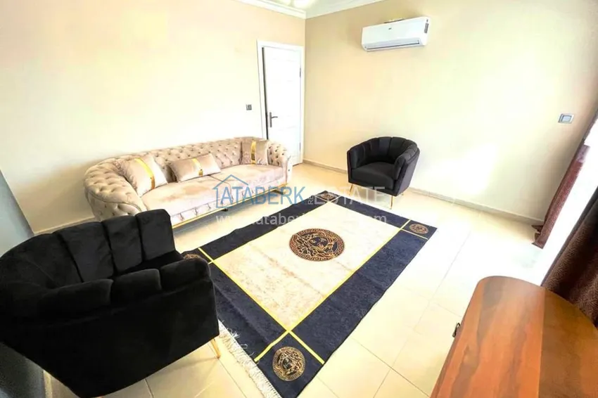 Kupuj  3+1 umeblowany penthouse z widokiem na morze w kompleksie z infrastrukturą, dzielnica Akdam — Alanya  11 