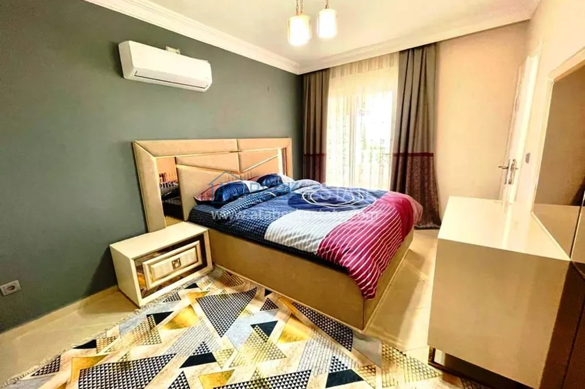 Kupuj  3+1 umeblowany penthouse z widokiem na morze w kompleksie z infrastrukturą, dzielnica Akdam — Alanya  13 