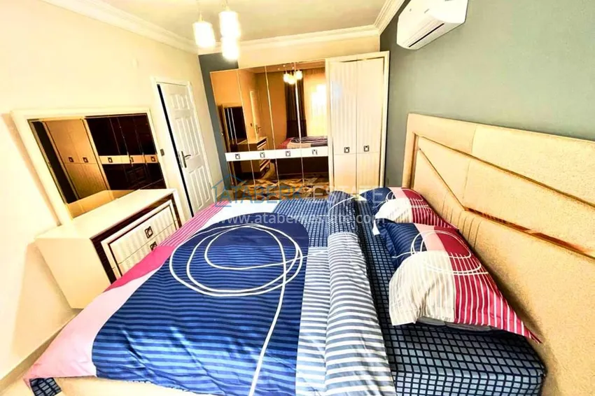 Kupuj  3+1 umeblowany penthouse z widokiem na morze w kompleksie z infrastrukturą, dzielnica Akdam — Alanya  15 