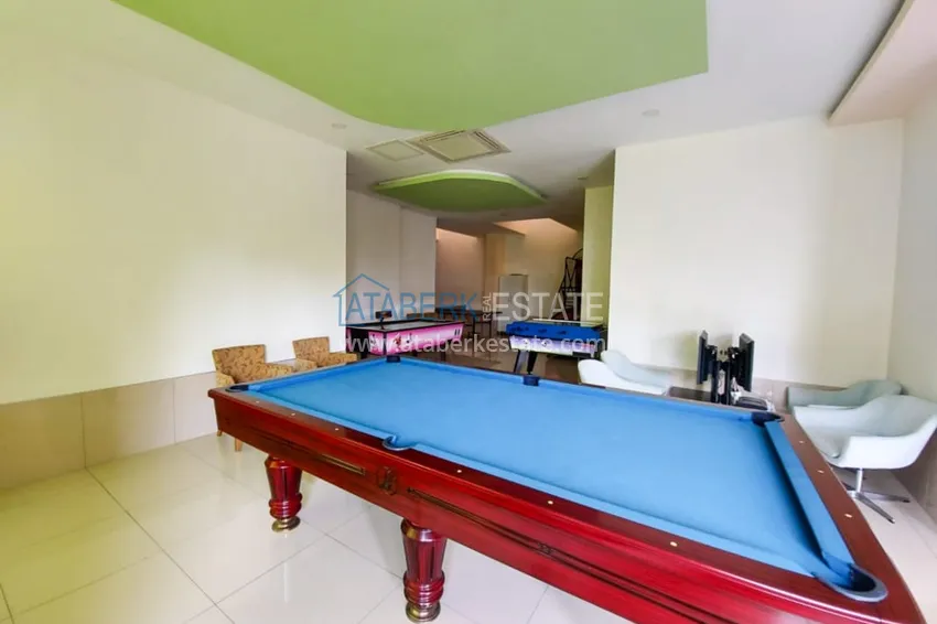 Dwupoziomowy penthouse umeblowany w komfortowej rezydencji - dzielnica Avsallar 19 
