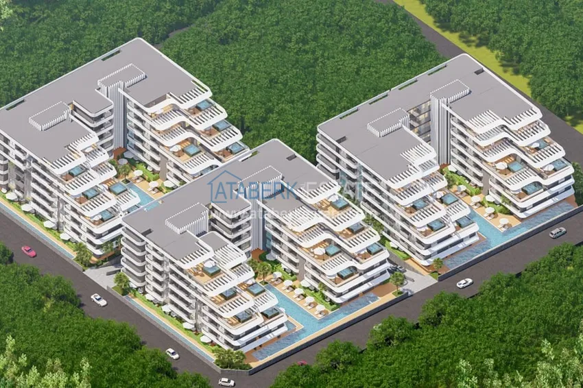 Rozpoczęcie sprzedaży! Projekt poza planem - rezydencja typu hotelowego w Antalya, Altintash 1 