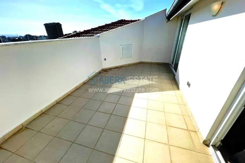 Kupuj  3+1 umeblowany penthouse z widokiem na morze w kompleksie z infrastrukturą, dzielnica Akdam — Alanya  22 