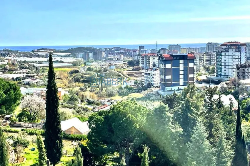 Kupuj  3+1 umeblowany penthouse z widokiem na morze w kompleksie z infrastrukturą, dzielnica Akdam — Alanya  26 