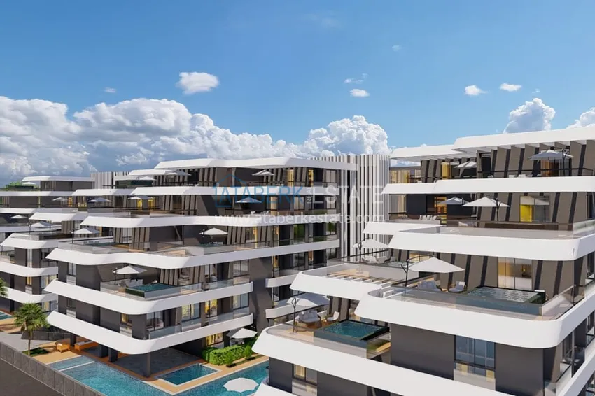 Rozpoczęcie sprzedaży! Projekt poza planem - rezydencja typu hotelowego w Antalya, Altintash 6 