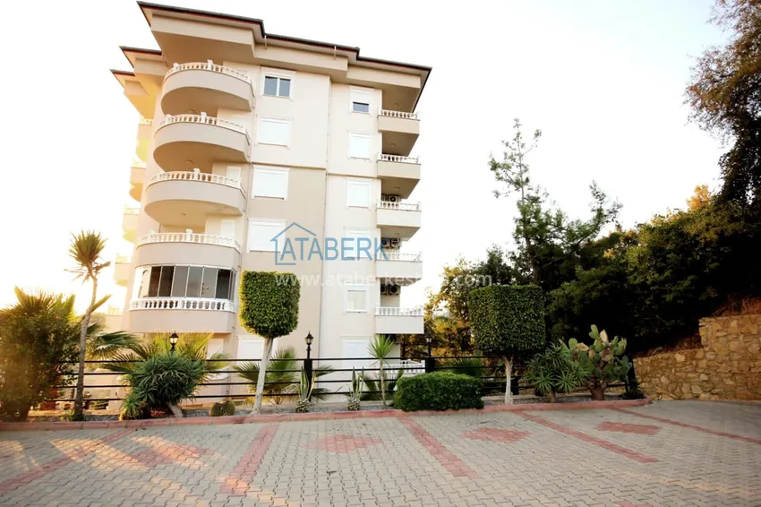 3+1 umeblowany penthouse z widokiem na morze w kompleksie z infrastrukturą, dzielnica Akdam — Alanya  8 