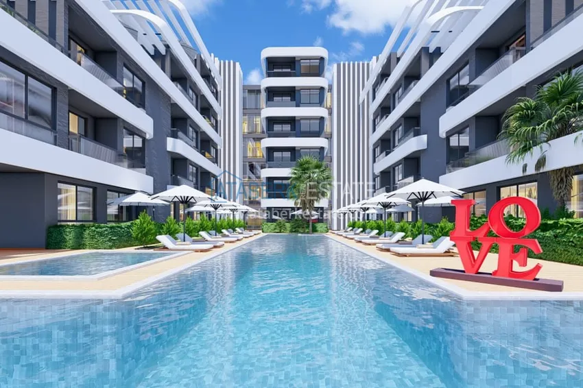 Rozpoczęcie sprzedaży! Projekt poza planem - rezydencja typu hotelowego w Antalya, Altintash 9 