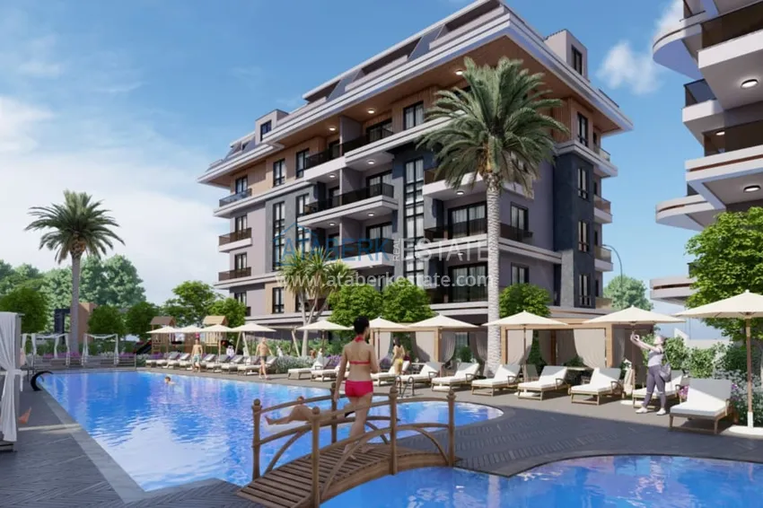 🔥 Nasz projekt! Niedrogie nieruchomości inwestycyjne bez pośredników w budowie w Oba, Alanya 11 