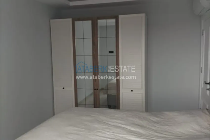 Kupuj  Dwupoziomowy penthouse 2+1 częściowo umeblowany z widokiem na morze, dzielnica Oba - Alanya. Nadaje się do zezwolenia na pobyt! 14 
